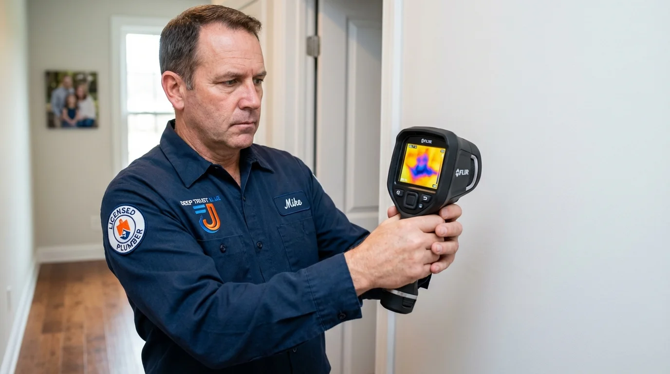 Thermal imaging leak detection by Johns Plumbing LLC in Dawsonville